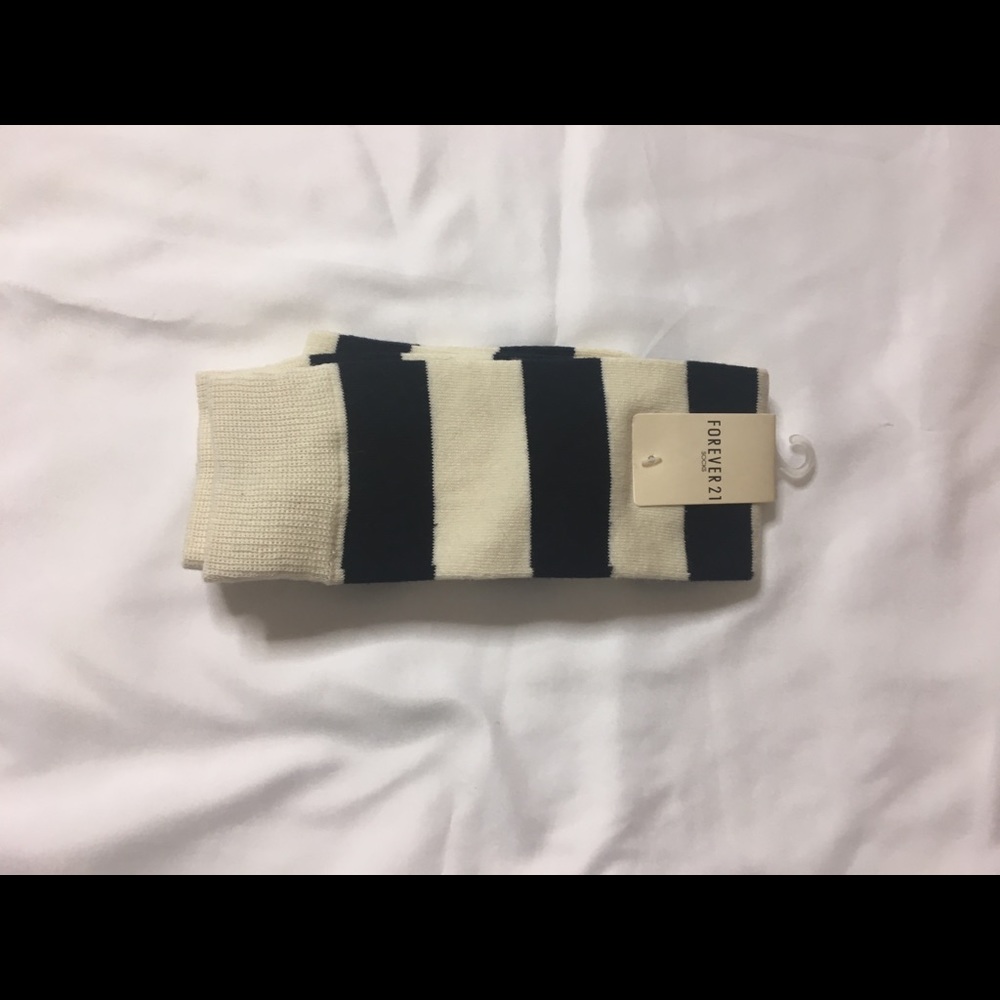 Forever21 striped knee high socks